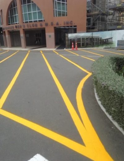 Line marking and signage